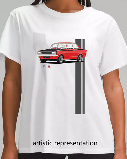 Vauxhall Viva HB GT in Red & Black T Shirt