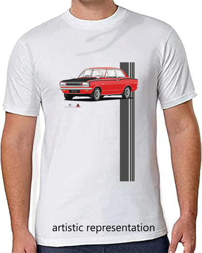 Vauxhall Viva HB GT in Red & Black T Shirt