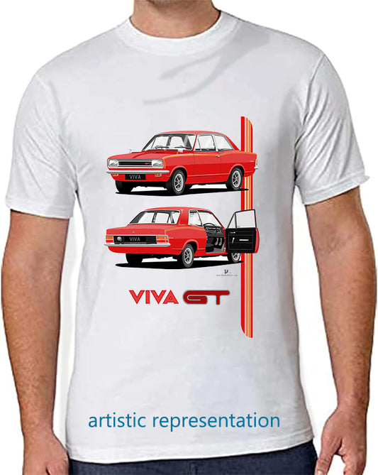 Vauxhall Viva HB GT in Red T Shirt