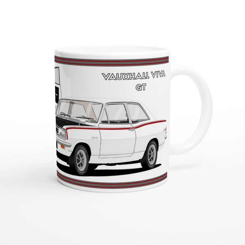 Vauxhall Viva HB GT in White Car Mug