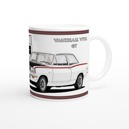 Vauxhall Viva HB GT in White Car Mug