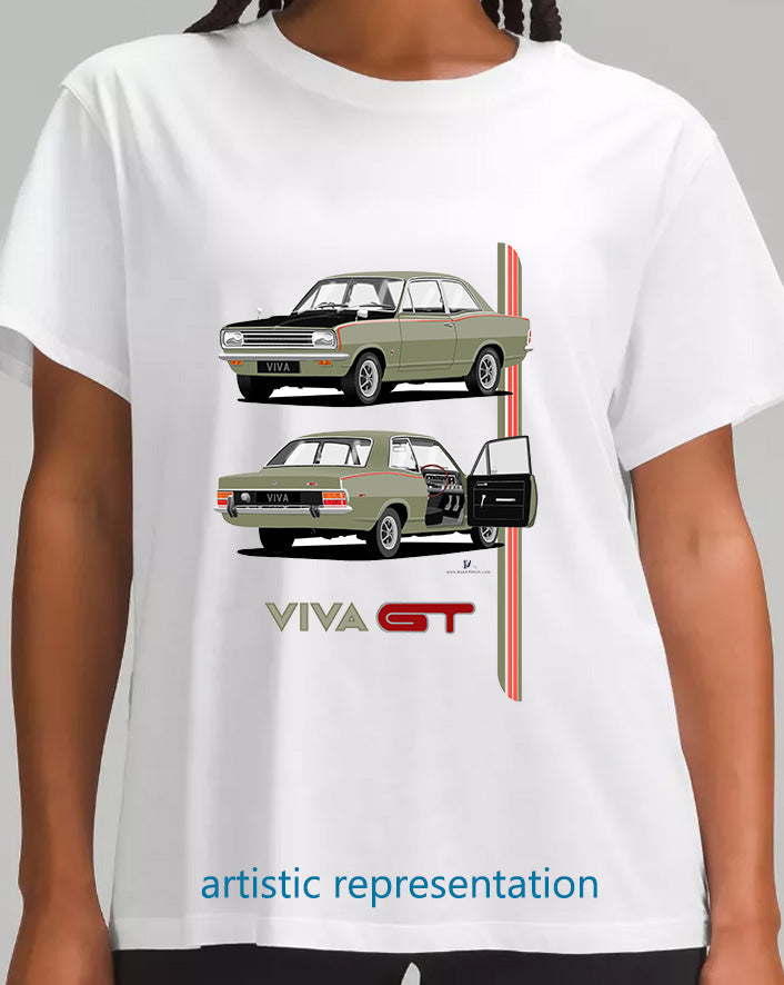 Vauxhall Viva HB GT in Yellow T Shirt