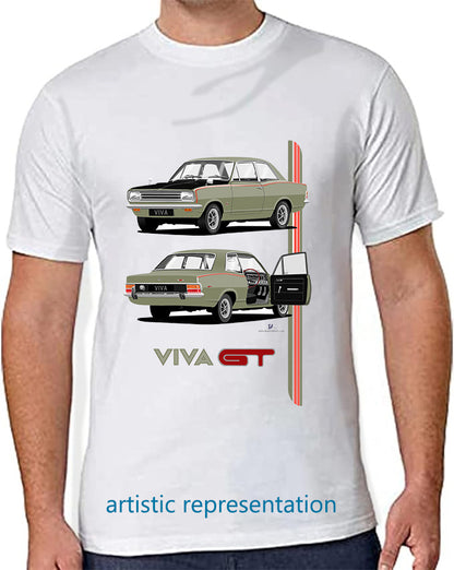Vauxhall Viva HB GT in Yellow T Shirt