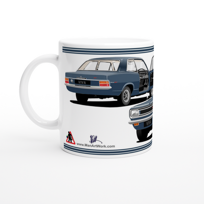 Vauxhall Viva Brabham in Blue Art Mug