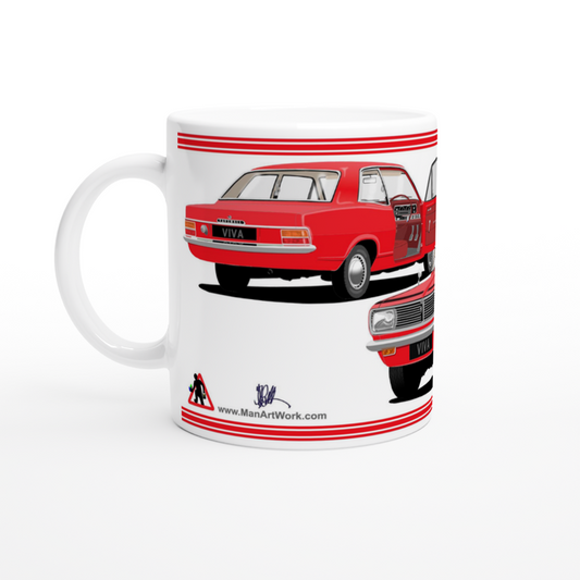 Vauxhall Viva HB Brabham in Red Car Mug