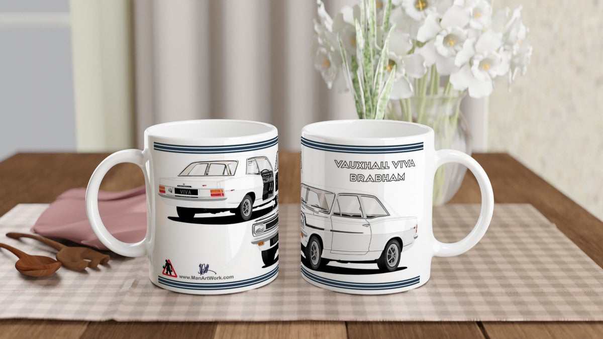 Vauxhall Viva HB Brabham in White Car Mug