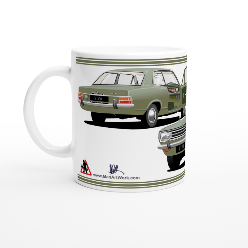 Vauxhall Viva HB SL in Green Car Mug