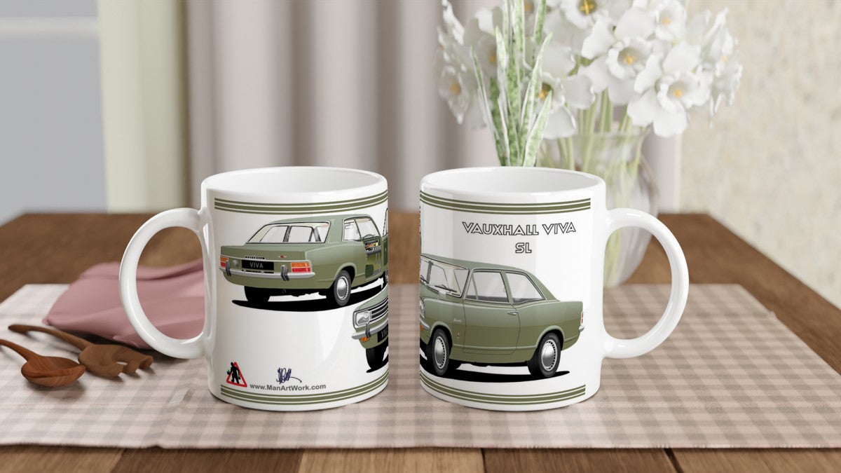 Vauxhall Viva HB SL in Green Car Mug