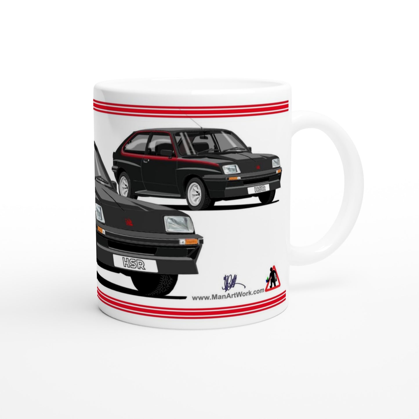 Vauxhall Chevette HSR in Black Art Mug