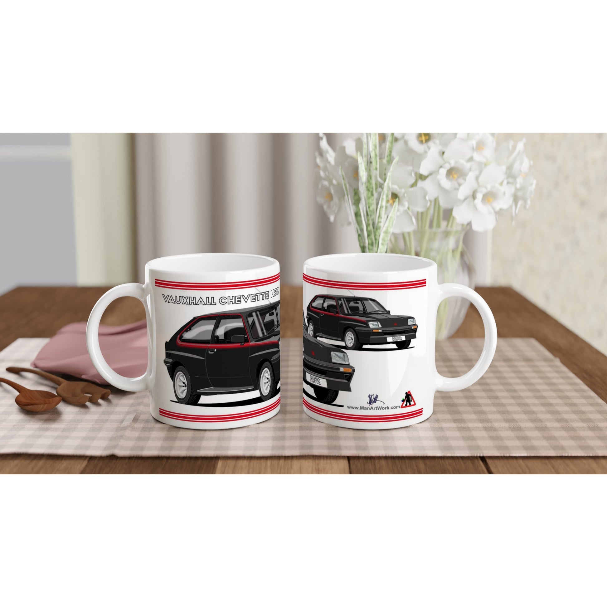 Vauxhall Chevette HSR in Black Art Mug