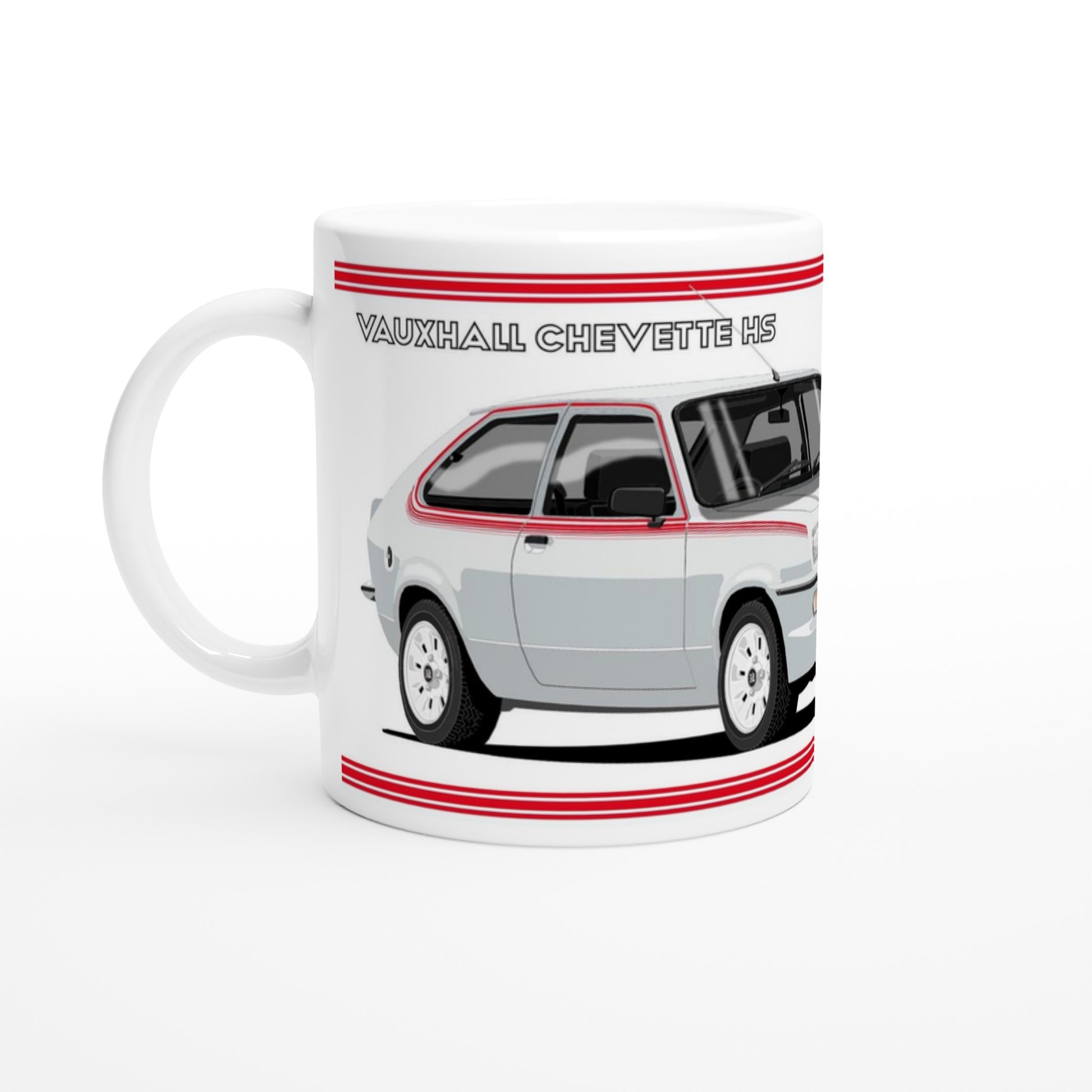 Vauxhall Chevette HS in Silver Art Mug