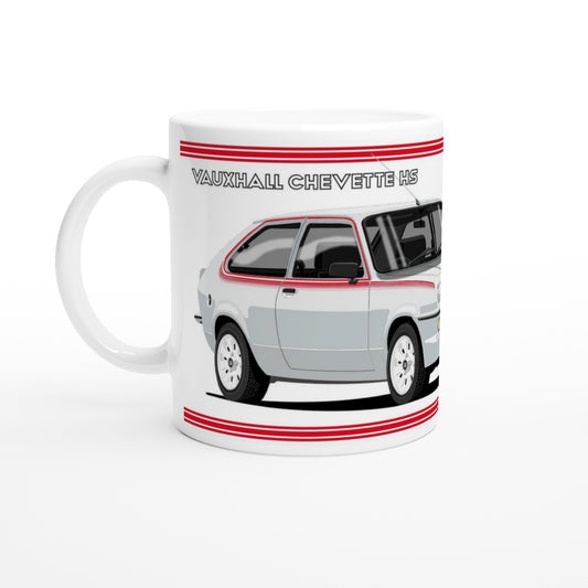 Vauxhall Chevette HS in Silver Art Mug