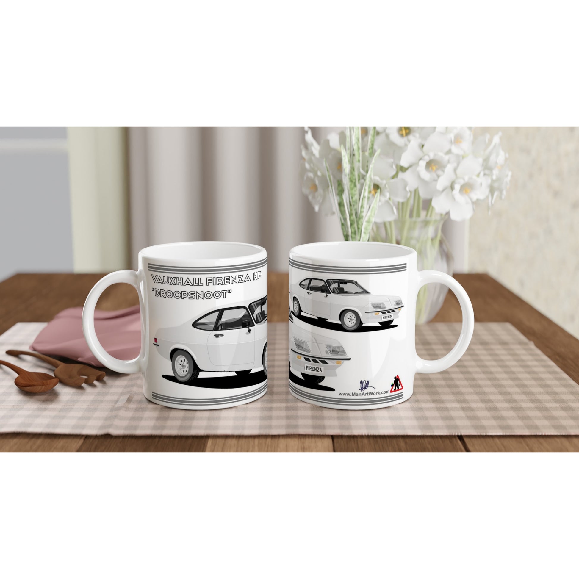 Vauxhall Firenza Droopsnoot in Silver Art Mug