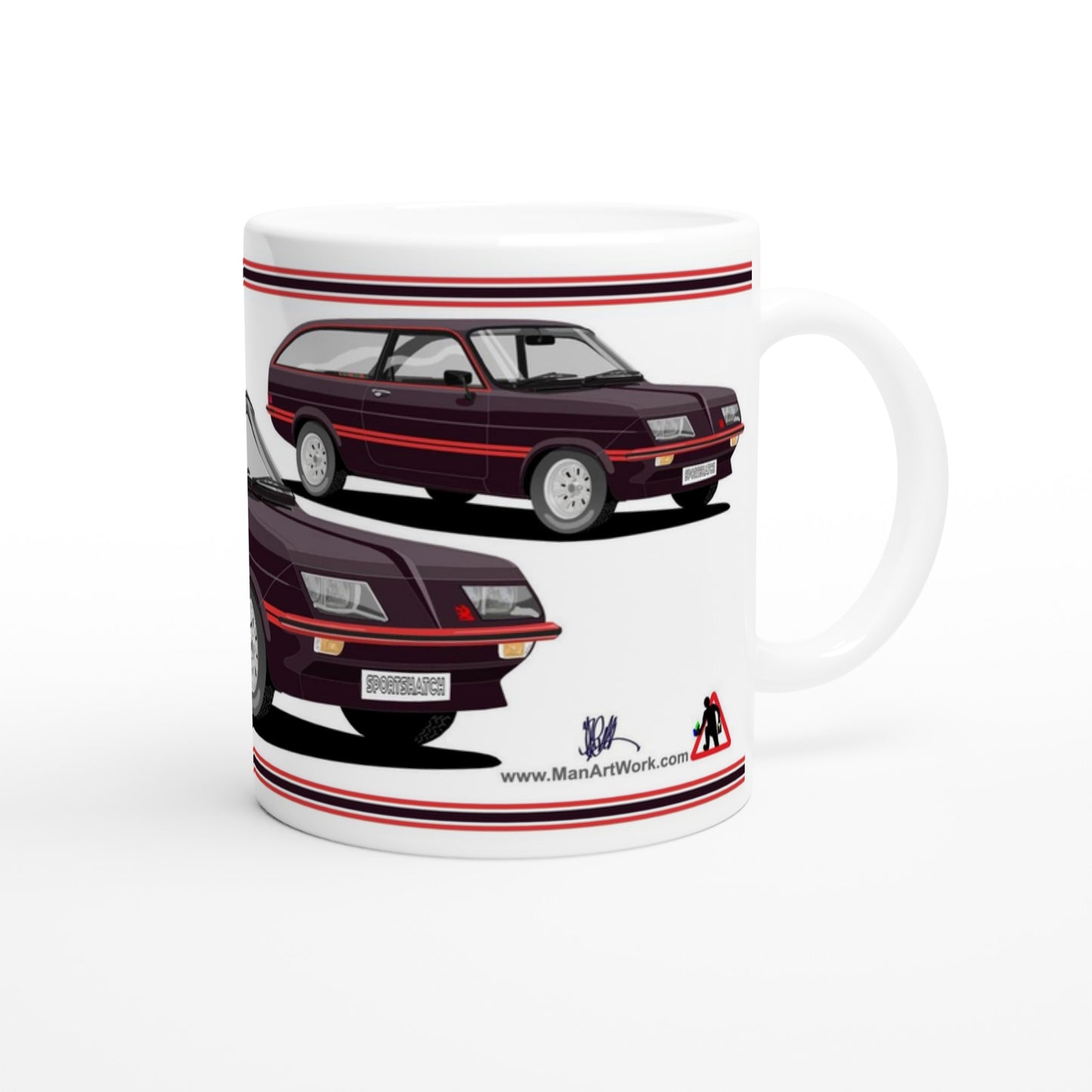 Vauxhall Magnum Sportshatch in Wine Art Mug