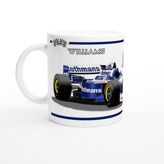 Williams FW18 1996 F1 Motor Racing Art Mug