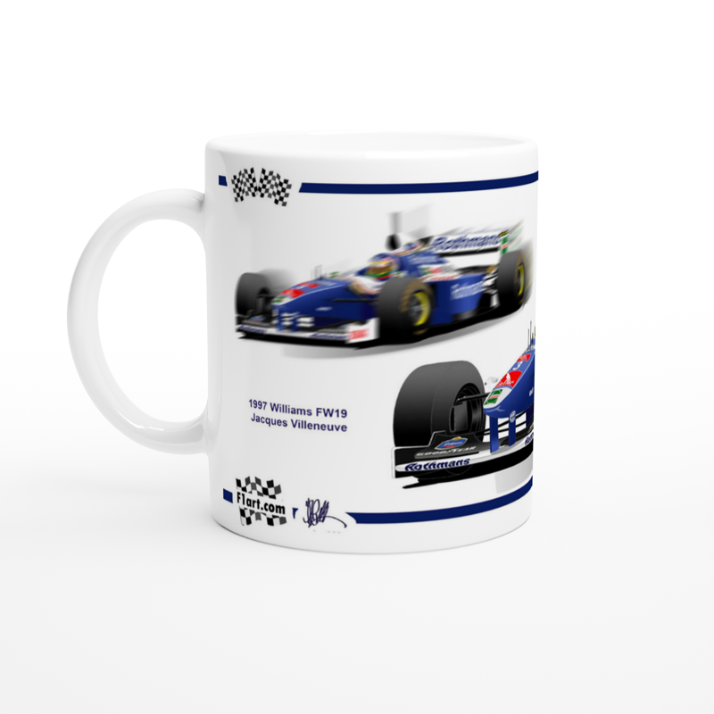 Williams FW19 F1 Motor Racing Art Mug