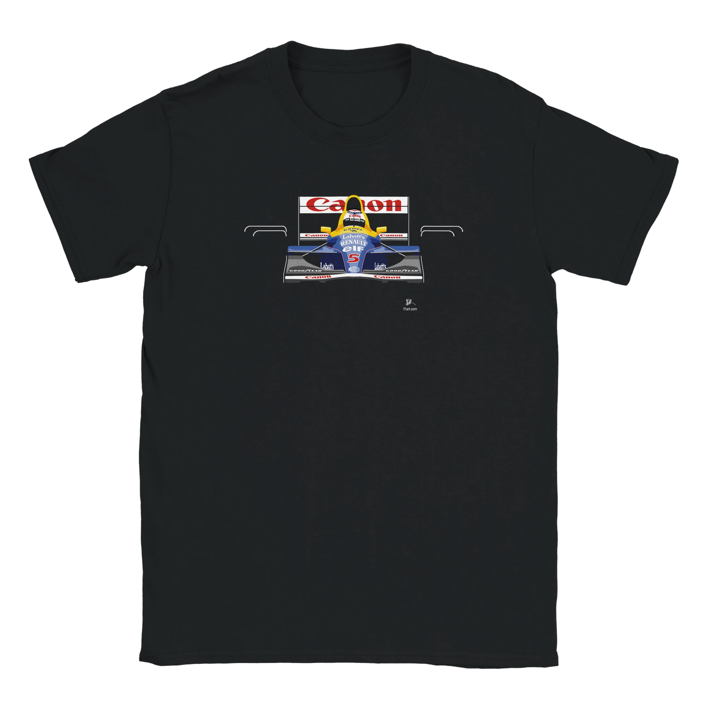 F1 Motor Racing Williams FW14b  Nigel Mansell Art T Shirt