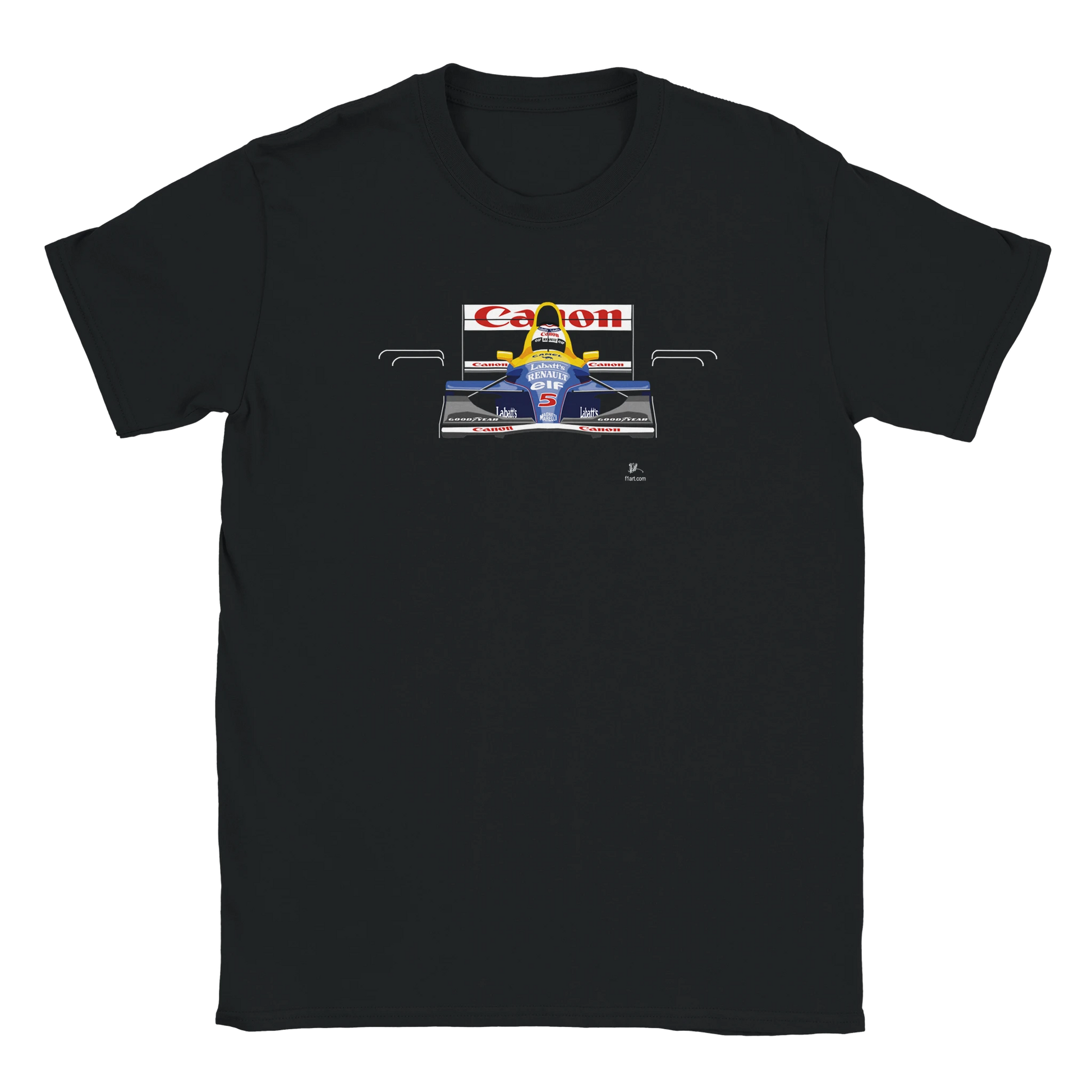 F1 Motor Racing Williams FW14b  Nigel Mansell Art T Shirt