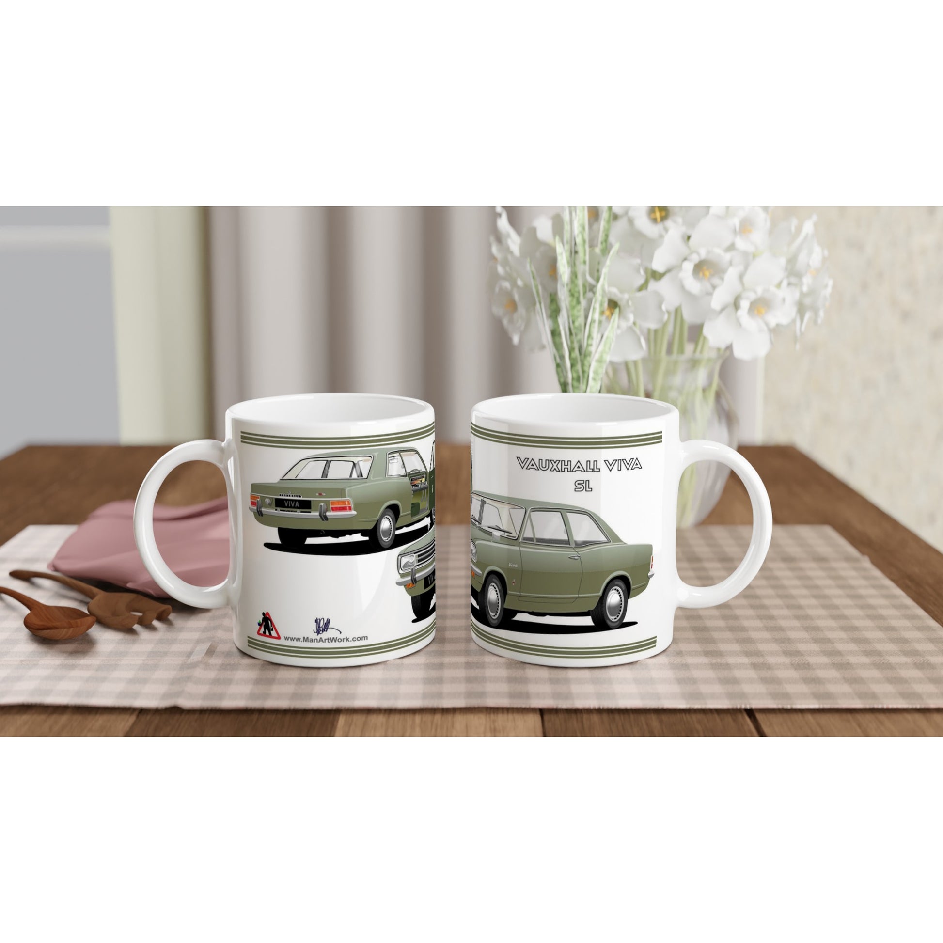 Vauxhall Viva HB SL in Green Car Mug