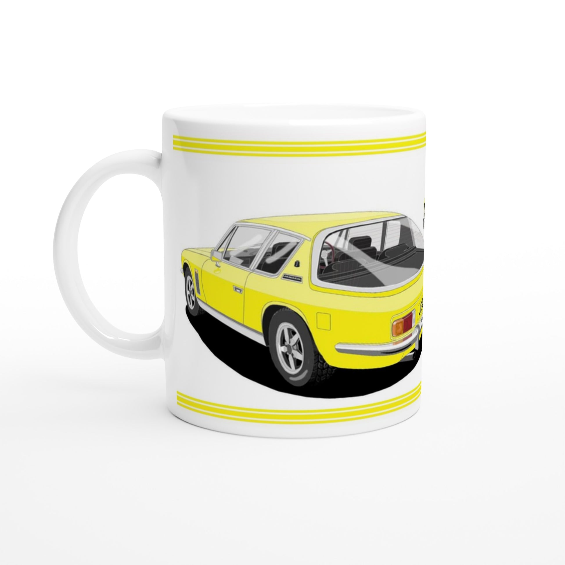 Jensen Interceptor Mk3 in Yellow Art Mug