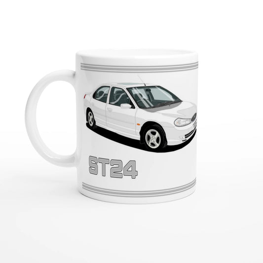 Ford Mondeo ST24 Saloon in White Art Mug