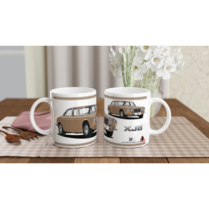 Jaguar XJ6 Mk1 in Brown Art Mug