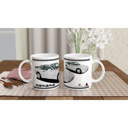 Porsche 944 MK2 in Silver Art Mug