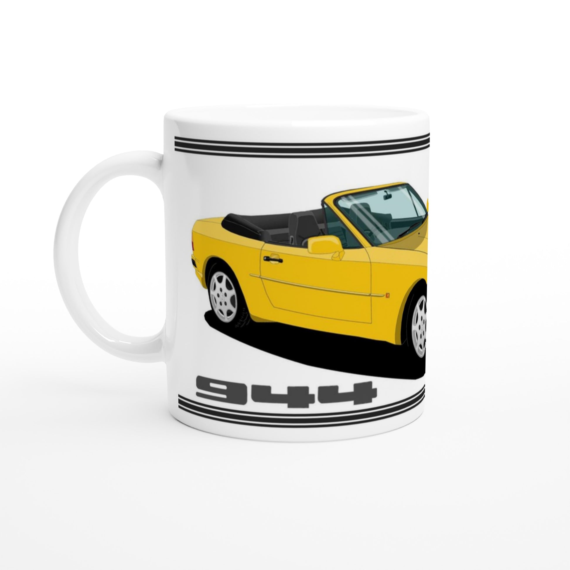 Porsche 944 MK2 Cabriolet in Yellow Art Mug