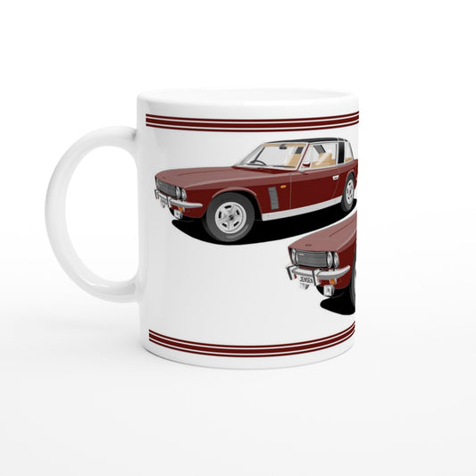 Jensen Interceptor Mk3 Coupe in Red Art Mug