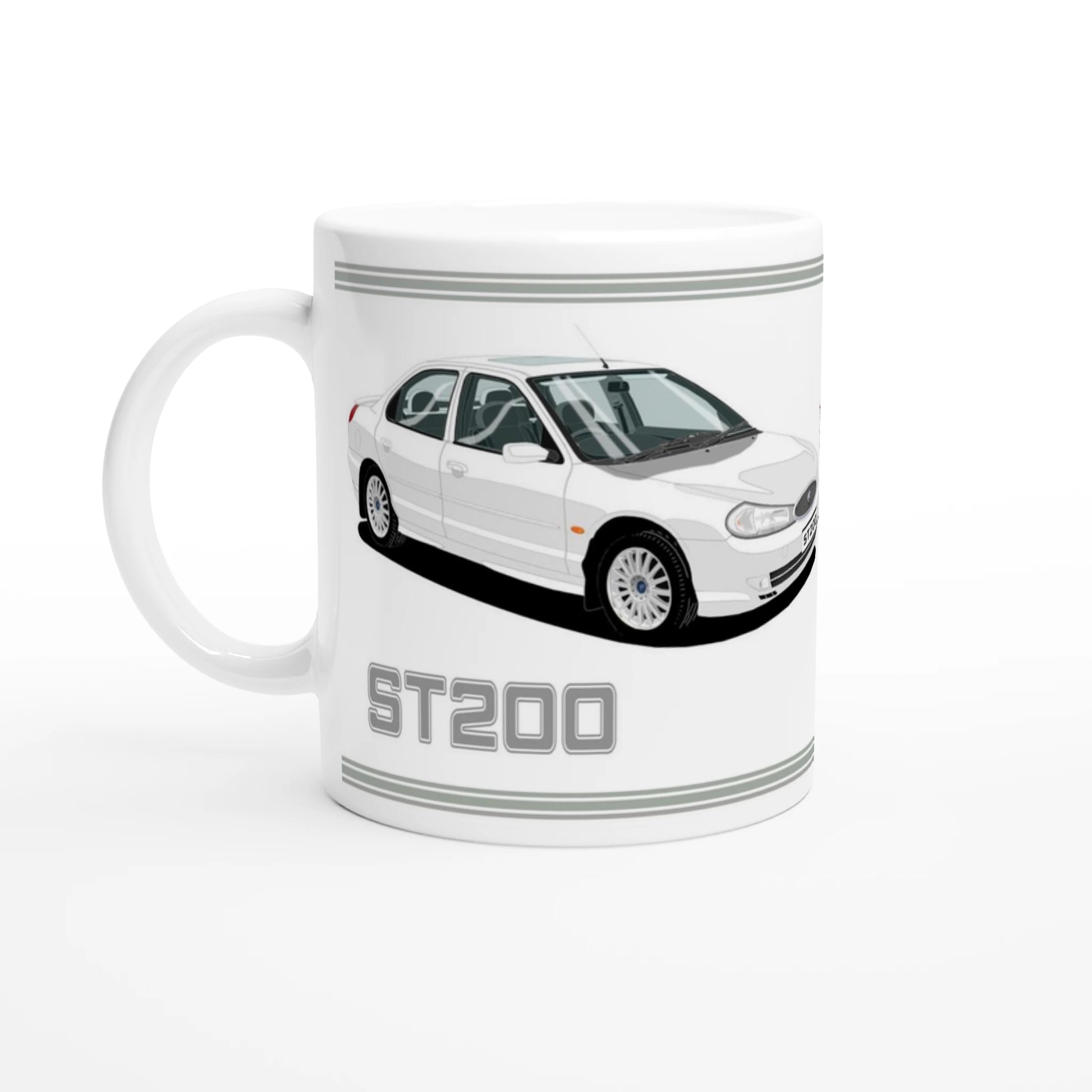 Ford Mondeo ST200 Saloon in White Art Mug
