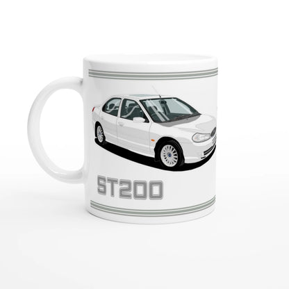 Ford Mondeo ST200 Saloon in White Art Mug