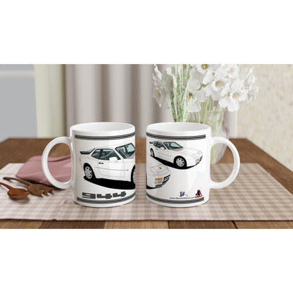 Porsche 944 MK2 in White Art Mug