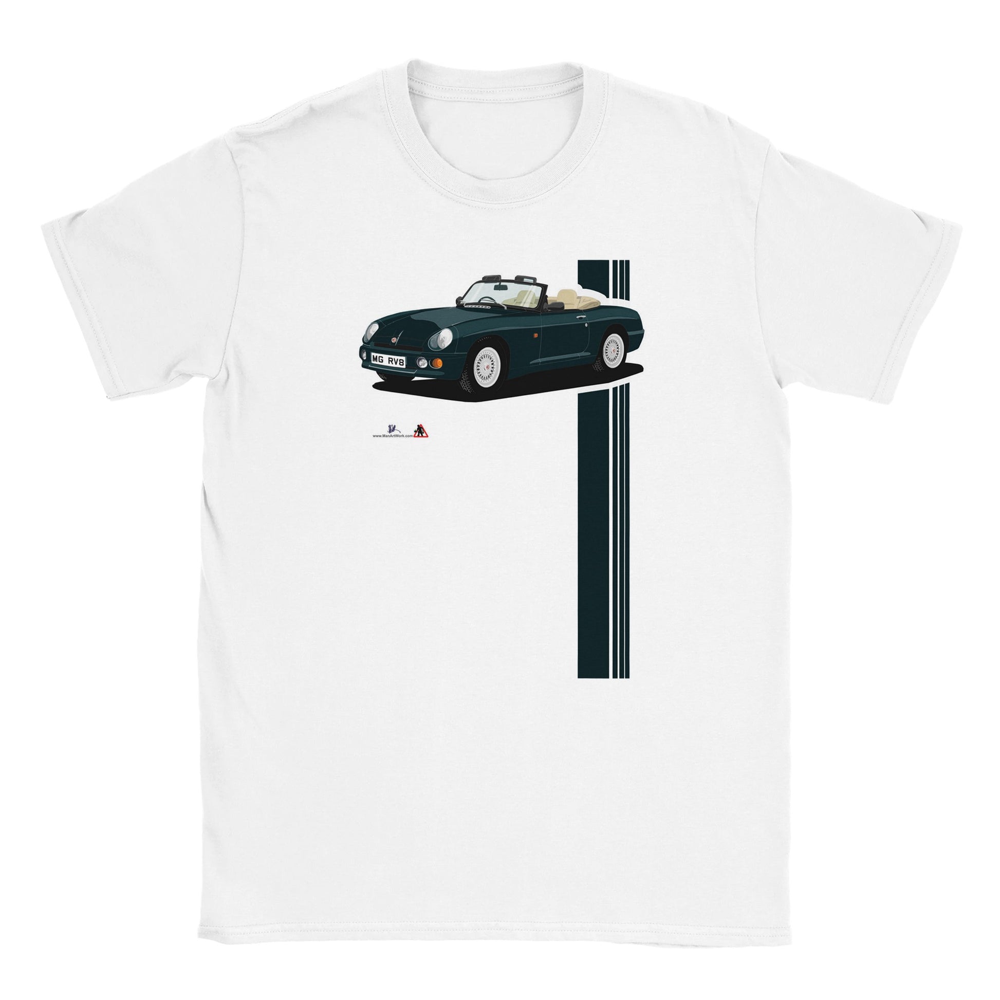 MG RV8 in Blue T Shirt