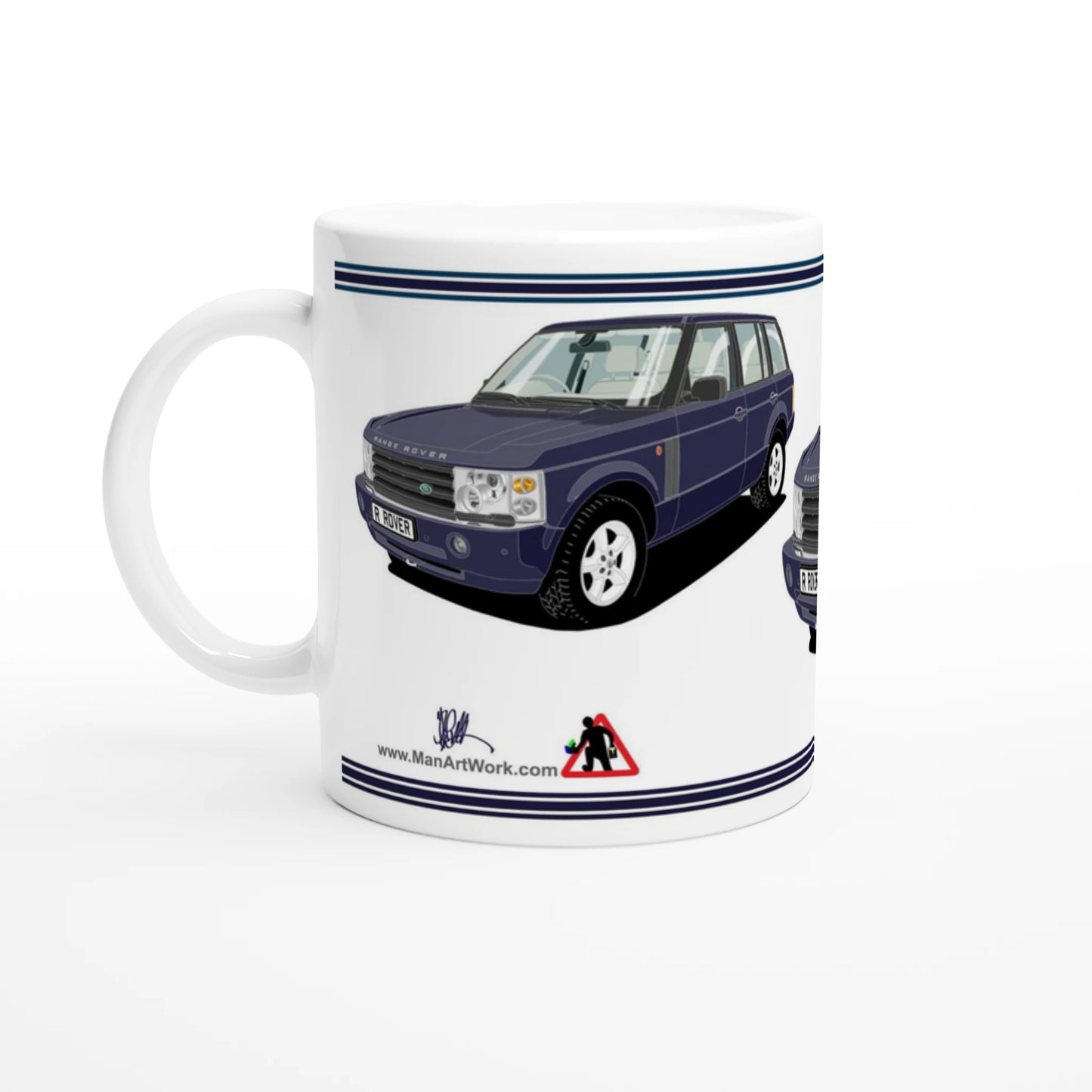 Range Rover Mk3 (L322) in Dark-Blue Art Mug