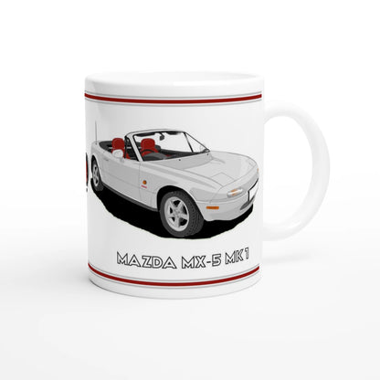 Mazda MX-5 Harvard in Silver Art Mug