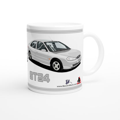 Ford Mondeo ST24 Hatchback in Silver Art Mug