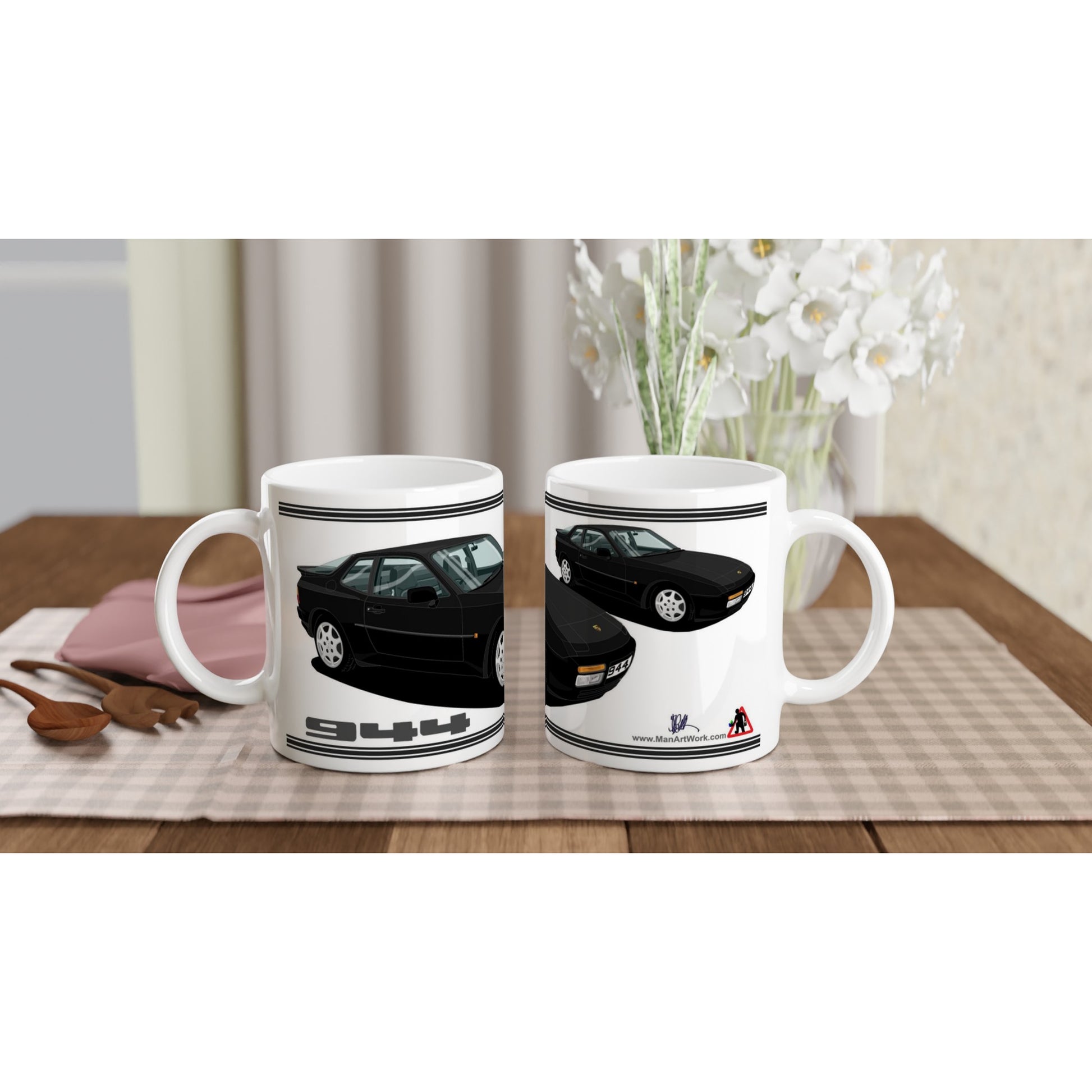 Porsche 944 MK2 in Black Art Mug
