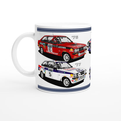 Ford Escort Mk2 RAC Rally Car Mug