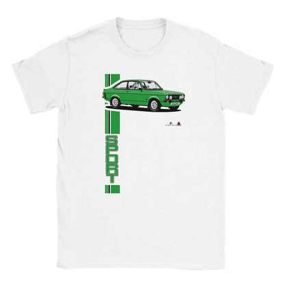 Ford Escort Mk2 1300 Sport in Green T Shirt