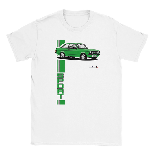 Ford Escort Mk2 1300 Sport in Green T Shirt