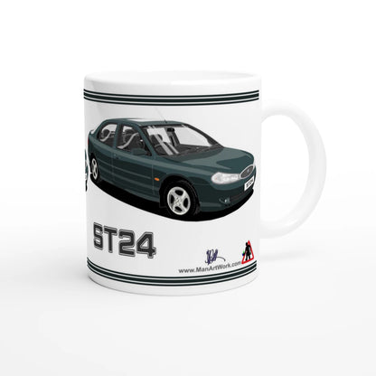 Ford Mondeo ST24 Hatchback in Green Art Mug