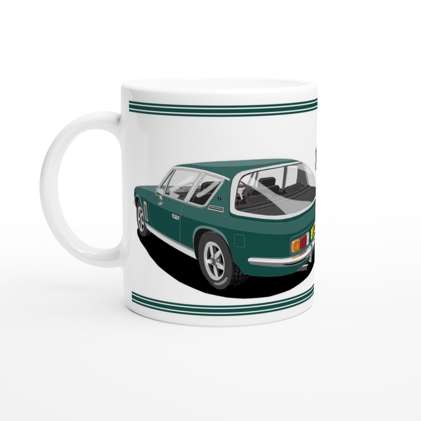 Jensen Interceptor Mk3 in Green Art Mug