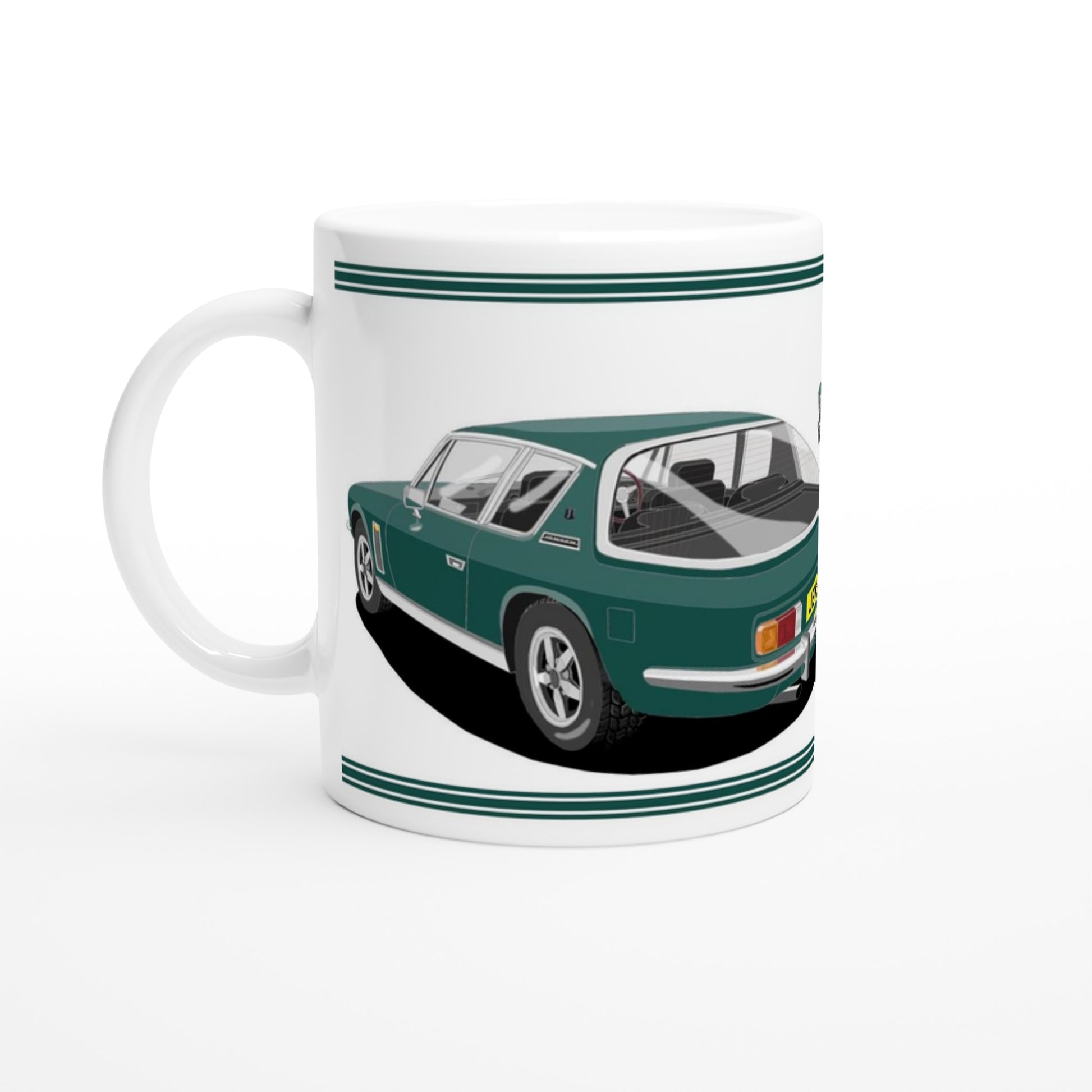 Jensen Interceptor Mk3 in Green Art Mug