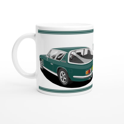 Jensen Interceptor Mk3 in Green Art Mug