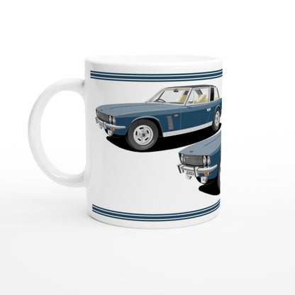 Jensen Interceptor Mk3 Coupe in Blue Art Mug