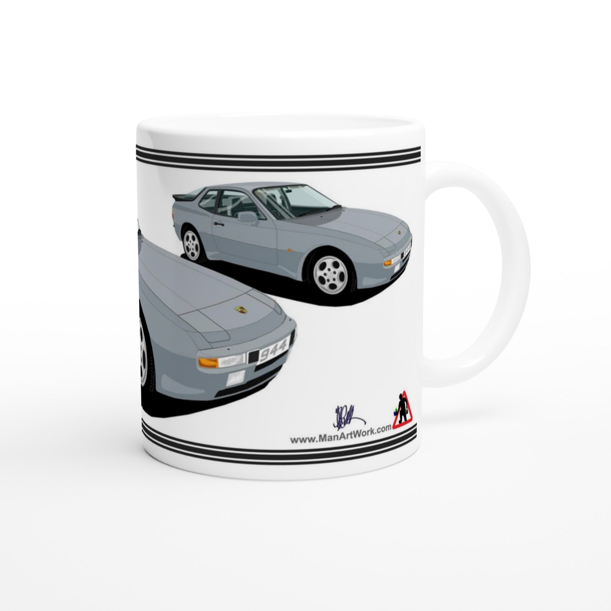 Porsche 944 Mk1 in Grey Art Mug
