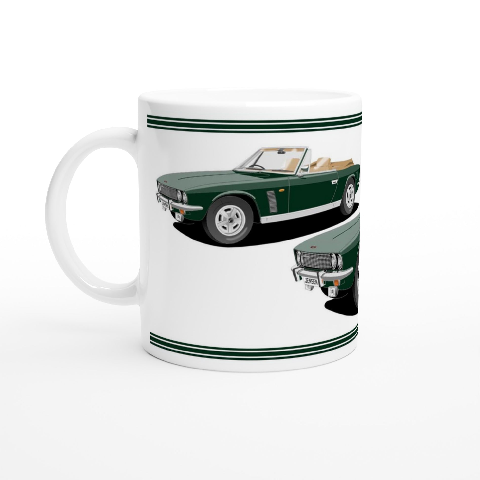 Jensen Interceptor Mk3 Convertible in Green Art Mug
