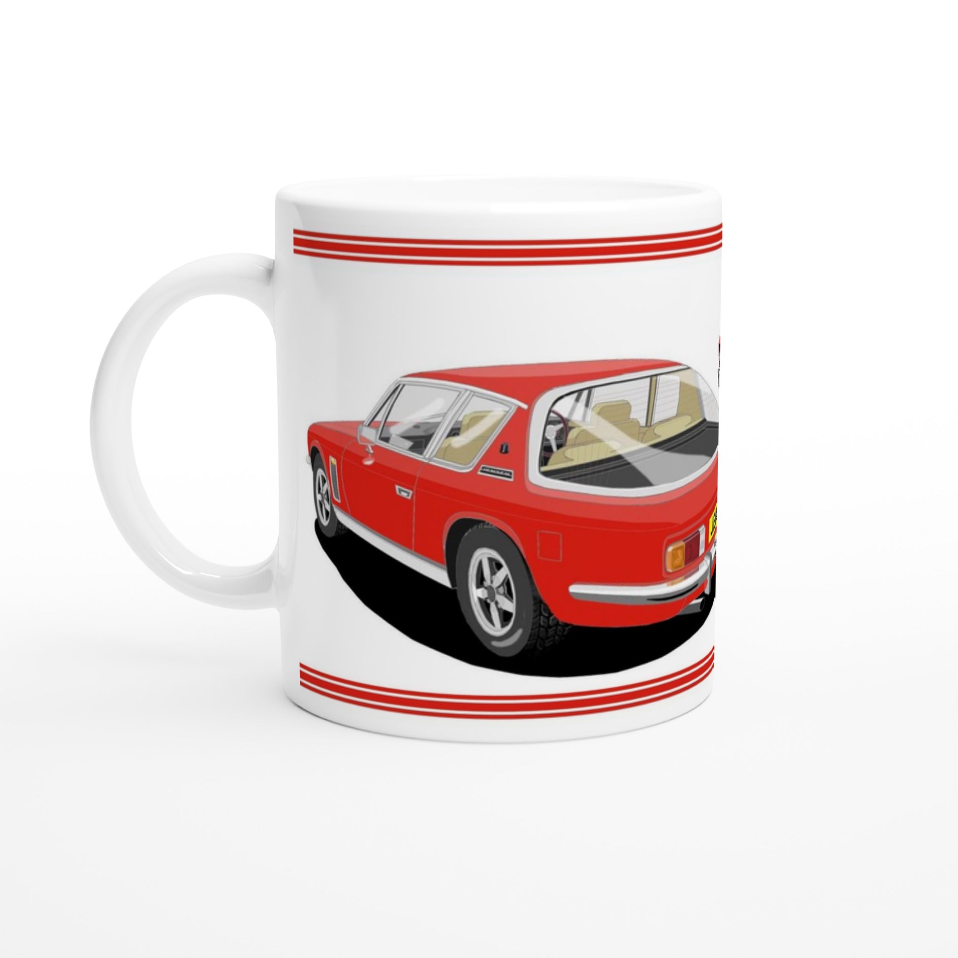 Jensen Interceptor Mk3 in Red Art Mug