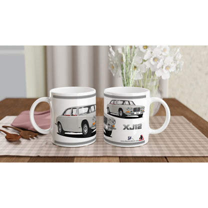 Jaguar XJ12 Mk1 in Grey Art Mug