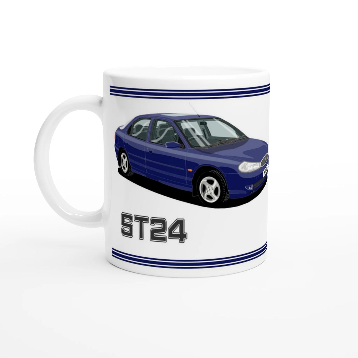 Ford Mondeo ST24 Hatchback in Blue Art Mug